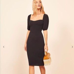 NWT Reformation Jan Dress, Black, Size 8